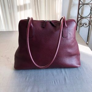 Italian Red Leather Bag